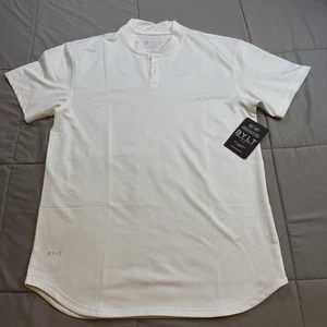 Polo BYLT Corte Caído Stealth Nuevo con Etiquetas Talla Grande Camisa Blanca - Imagen 1 de 8