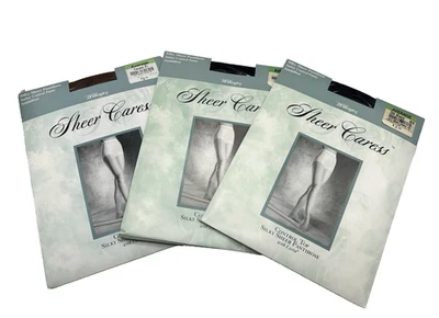 Worthington SHEER CARESS Pantimedias Control Top Talla Promedio Taupe, Azul Marino, Negro Lote Foto 1 de 4