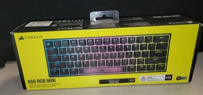 海盗船 K65 RGB 迷你机械游戏键盘开箱 USB-C Cherry MX — 第 1/4 张图片