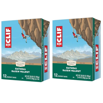 Clif Bar Oatmeal Raisin Walnut 12 Bars Each (Pack of 2) - Image 1 of 4