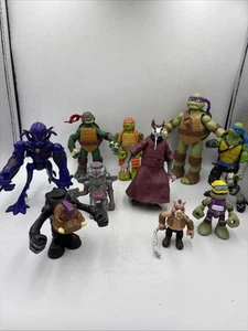 Lot Of 10, TMNT Teenage Mutant Ninja Turtles Action Figures Toys - Picture 1 of 3
