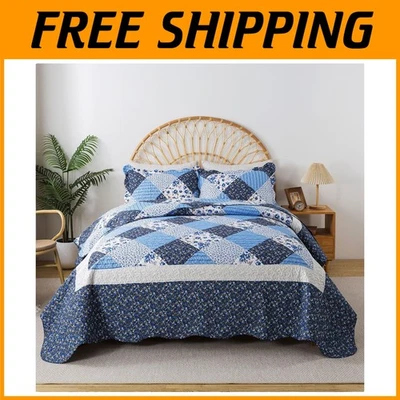 Oversized King Quilt Set - All Season Microfiber Bedding - Image 1 of 4