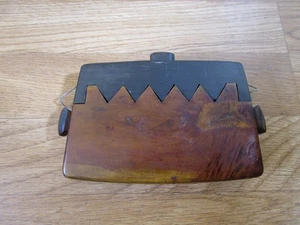 CAJA DE TABACO DE MADERA INDONESIA VINTAGE HECHA A MANO - Imagen 1 de 6