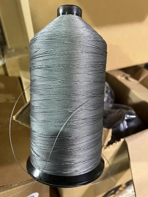 Light Desel Grey Nylon Thread 32 Oz Made in USA by A&E T210 Bonded Nylon - Image 1 of 2