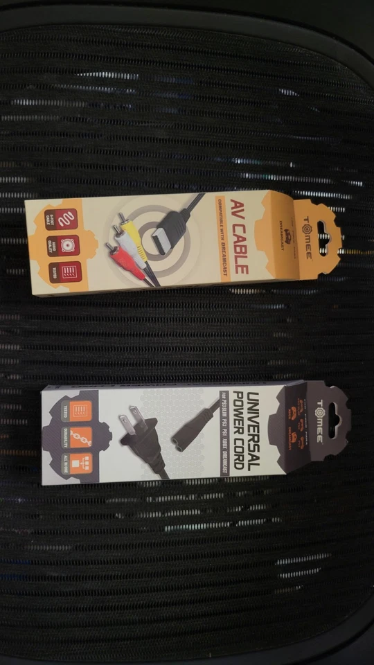 New AC Power Cord & AV Audio Video Cable Hookup Bundle SEGA DREAMCAST Tomee - Image 1 of 4