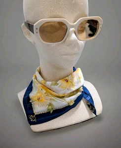 Vintage Christian Dior Fabric Art Handkerchief Scarf Bandana 18"  - Picture 1 of 8