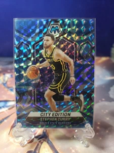Mosaico Panini 2023-24 azul reactivo #276 edición Stephen Curry City - Imagen 1 de 2