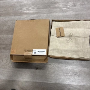 Solino Home champagne beige 100% Linen Rectangular Tablecloth Table Cloth 60X120 - Picture 1 of 4