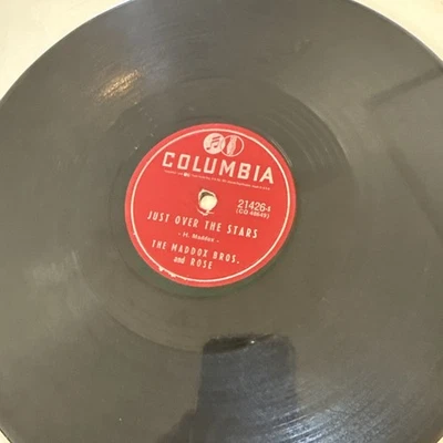 1952 HILLBILLY - MADDOX BROS and ROSE 78 rpm COLUMBIA 21426 Just Over The Stars - Image 1 of 4
