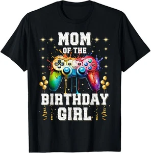 Mom of the Birthday Girl Matching Video Gamer Birthday Party T-Shirt Hoodie - Picture 1 of 9