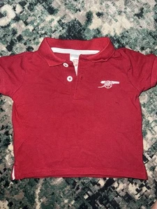 Arsenal Baby Red Polo Shirt 6-9 Months - Picture 1 of 2