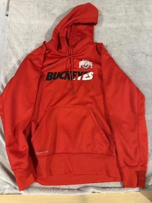 Nike Ohio State Buckeyes Sudadera con Capucha XL Osu Buckeyes Sudadera Extra Grande Roja Foto 1 de 4