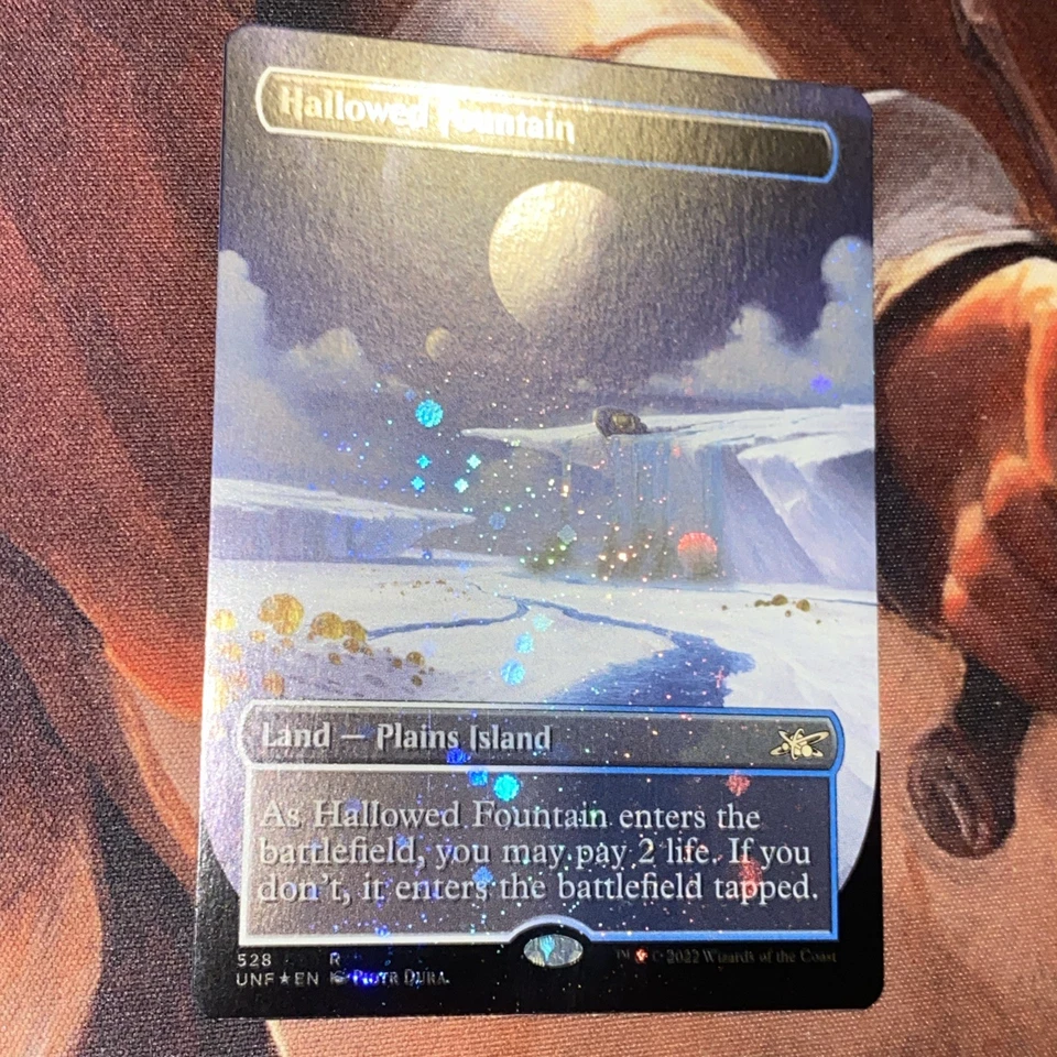 Hallowed Fountain X1 Mtg Unfinity Nm Foil Borderless Galaxy - Image 1 of 4