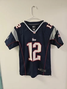 Tom Brady New England Patriots Nike Reebok NFL Youth Kids Jersey Medium (10/12) - Picture 1 of 10