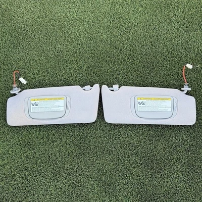 Juego de parasol OEM 04-09 Lexus RX330 RX350 RX400h izquierda derecha gris luz espejo Foto 1 de 4