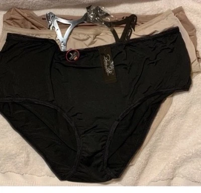 NWT Women’s Panties RENE ROFE 3 Pairs (Tan Gray Black) Super Soft Briefs NWT 3X - Image 1 of 4