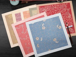 Todo tipo de estilos Batik Arroz Papel Tinta Cepillo Trabajo Práctica Papel 34x34cm - Imagen 1 de 15