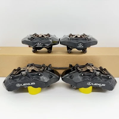 08-14 Lexus IS F Brake Caliper Brembo Set Front & Rear Black 69K Miles OEM - Image 1 of 4