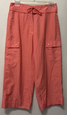 Pantalones cargo Izod talla 4 naranja golf poliéster extra seco cremallera/con cordones logotipo para mujer  Foto 1 de 3