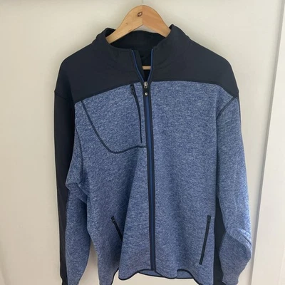 Mens Blue Golf Footjoy Zip Up Jacket Sz L - Image 1 of 4