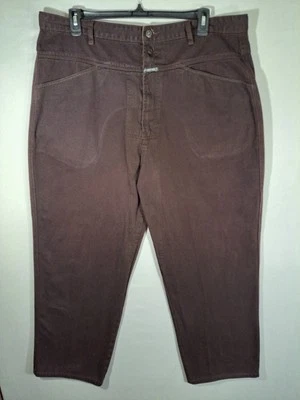 Vintage Marithe Francois Girbaud Jeans Brown 90s Y2K Wide Leg 42M x 30 Baggy - Image 1 of 4