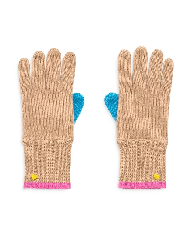 Guantes de punto Kerri Rosenthal 100 % cachemir bloqueados $128 Foto 1 de 1