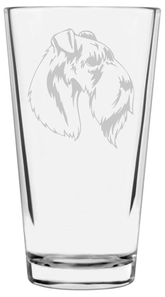 Vaso de pinta de 16oz grabado con temática de perro Kerry Blue Terrier Foto 1 de 1