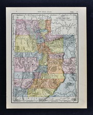 1911 McNally Map - Utah Salt Lake City Ogden Logan Moab Mt. Henry Castle Valley