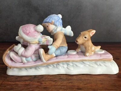 Winter Pond Collection Look Out Below Sledding Candle Holder by Beacon Hill NEW - Image 1 of 4