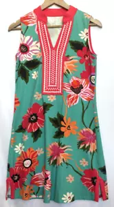 Spartina 449 Dress Womens Small Embroidered Floral Cottage Spring Vaca Resort - Picture 1 of 9