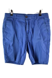 Crew Clothing Mens Blue Chino Cotton bermuda Shorts Size 32 Summer Holiday Beach - Picture 1 of 8