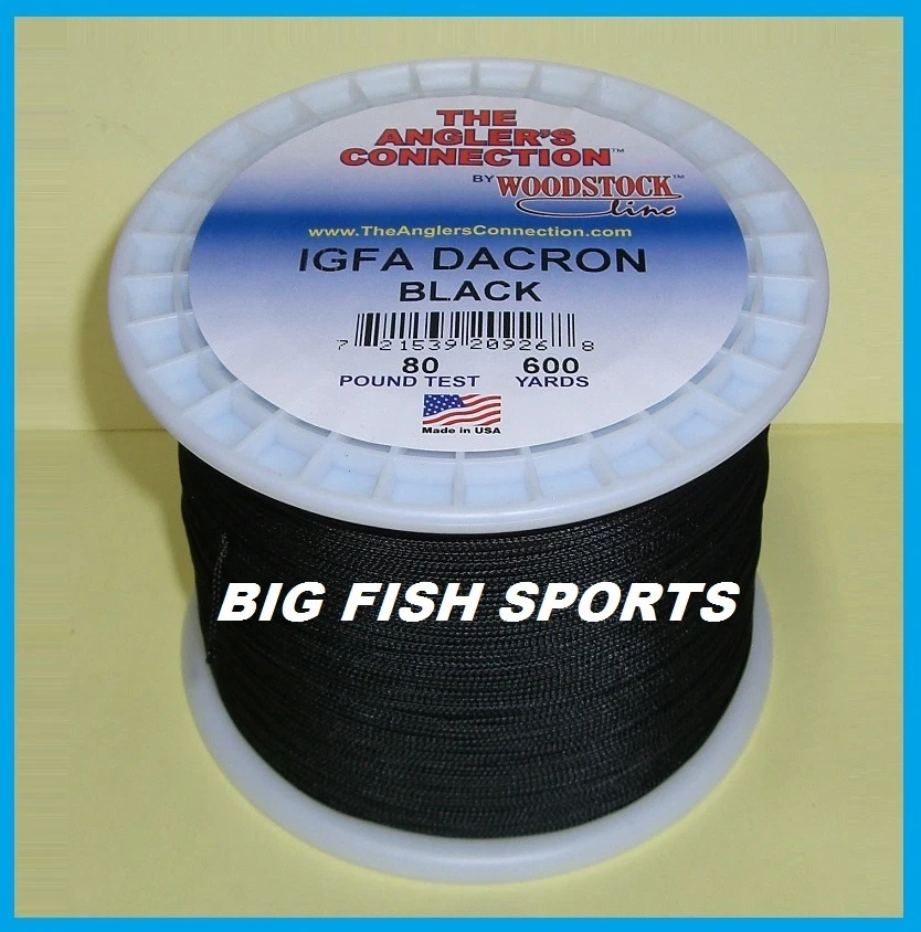 Línea de pesca WOODSTOCK TRENZADA DACRON color negro 80 lb-600yd ¡NUEVA! ¡ENVÍO GRATUITO A ESTADOS UNIDOS! Foto 1 de 1