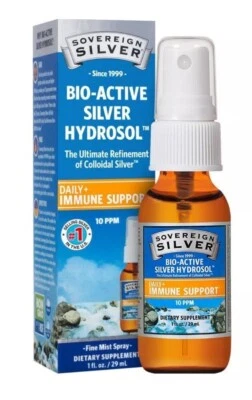 Sovereign Silver Bio-Active Silver Hidrosol 1 fl OZ Spray Apoyo Inmunológico Foto 1 de 2