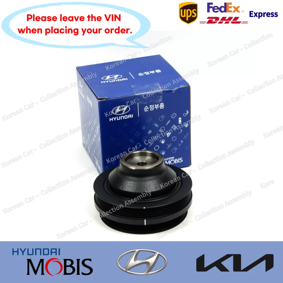 2312439802 Polea de cigüeñal genuina para KIA Sorento 3,5 L 2003-2006 Foto 1 de 3