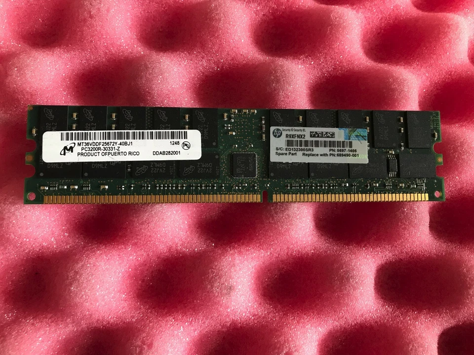 GENUINE HP 689490-001 MEMORY DIMM 2GB PC3200 - 641231-001 5697-1405 (INC VAT) - Image 1 of 1