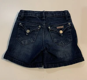 Hudson Dark Denim Girls Shorts Size 7 Adjustable  - Picture 1 of 5
