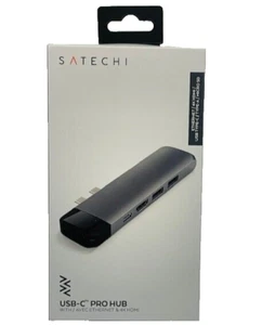 Satechi USB Type-C Pro Hub Adapter with Ethernet (Space Gray) ST-TCPHEM - Picture 1 of 5
