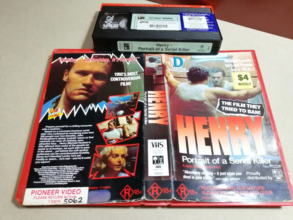 HENRY: Portrait of a Serial Killer (1986) - RARE Columbia Pictures Vhs - SLASHER - image 1 of 1