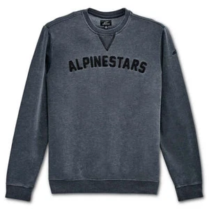 Alpinestars Men Casual Wear Soph Crew fleece sweatshirt - Rinse Black - Picture 1 of 5
