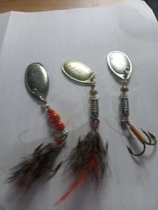 5 fishing spinners 2 larger martins and 3 medium gitzit gold and silver spinners - Picture 1 of 4