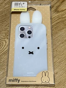 Gourmandies iPhone 15 Pro Case Miffy IIIIfit Clear Face MF-451WH from Japan - Picture 1 of 6