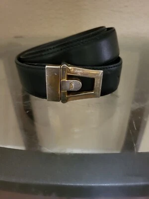 Ysl vintage Men's Black Leather Belt,italy,Size 36/90,Condition Is Very Good - Image 1 of 4