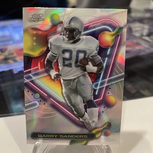 🇺🇸 BARRY SANDERS 2023 TOPPS COMPOSITE CHROME COSMIC REFRACTOR #267 🔥 - Picture 1 of 4