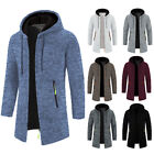 Thick Sherpa Lined Hoodie Men Warm Fall Winter Fleece Jacket Hooded Sweatshirt#