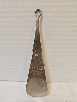 De colección MiLady’s Plegable Metal Zapato Cuerno y Botón Gancho Raro Western  Foto 1 de 4