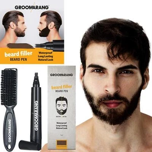 Groomarang Pluma De Relleno De Barba Crecimiento Rápido Cejas Bigote - Imagen 1 de 14
