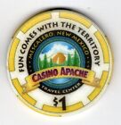 Jeton de casino vintage - 1 $ - Casino Apache, Mescalero, Neuf comme neuf - Indien Tribal