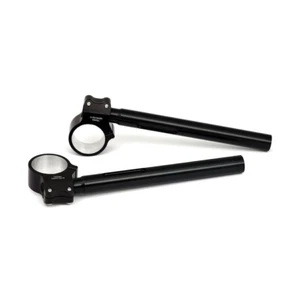 SEMIMANUBRI 1" PER MOTO CON STELI FORCELLE 41 mm HARLEY DAVIDSON CAFERACER NERI - Foto 1 di 5