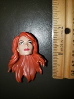 Marvel Legends HEAD ONLY Female Black Red Stepford Cuckoos Custom Fodder 6/"