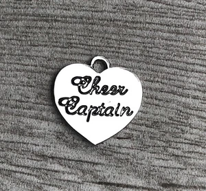 Dije Cheer Captain, Dije Plateado Animadora Capitán para Niñas - Imagen 1 de 1